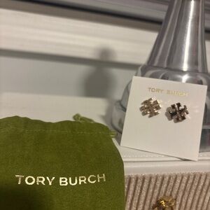 Tory Burch Gold Logo Studs